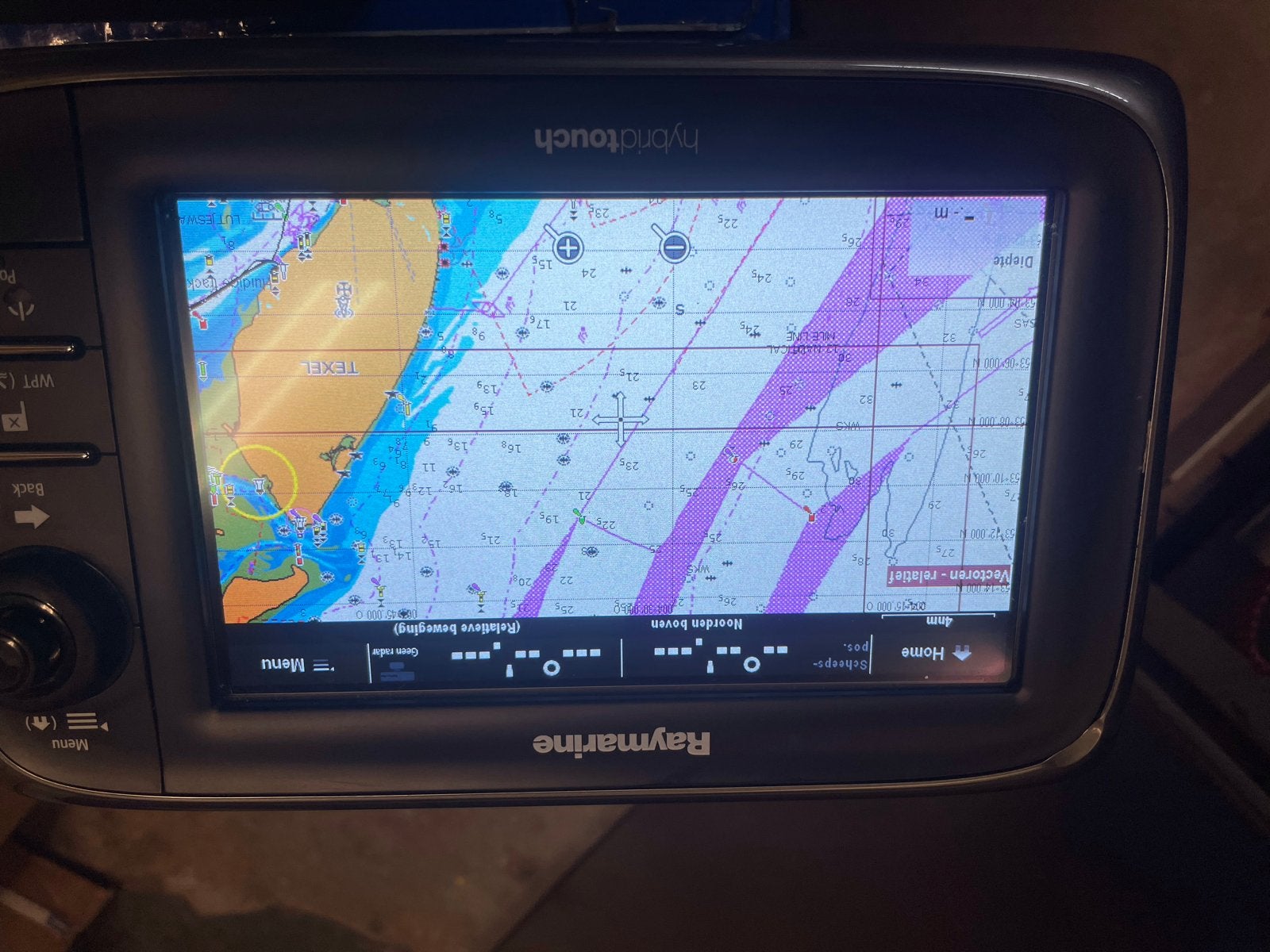 Raymarine Hybridtouch e7 Kaartplotter, Watersport en Boten, Ophalen of Verzenden, Zo goed als nieuw, Kaartplotter of Fish Finder