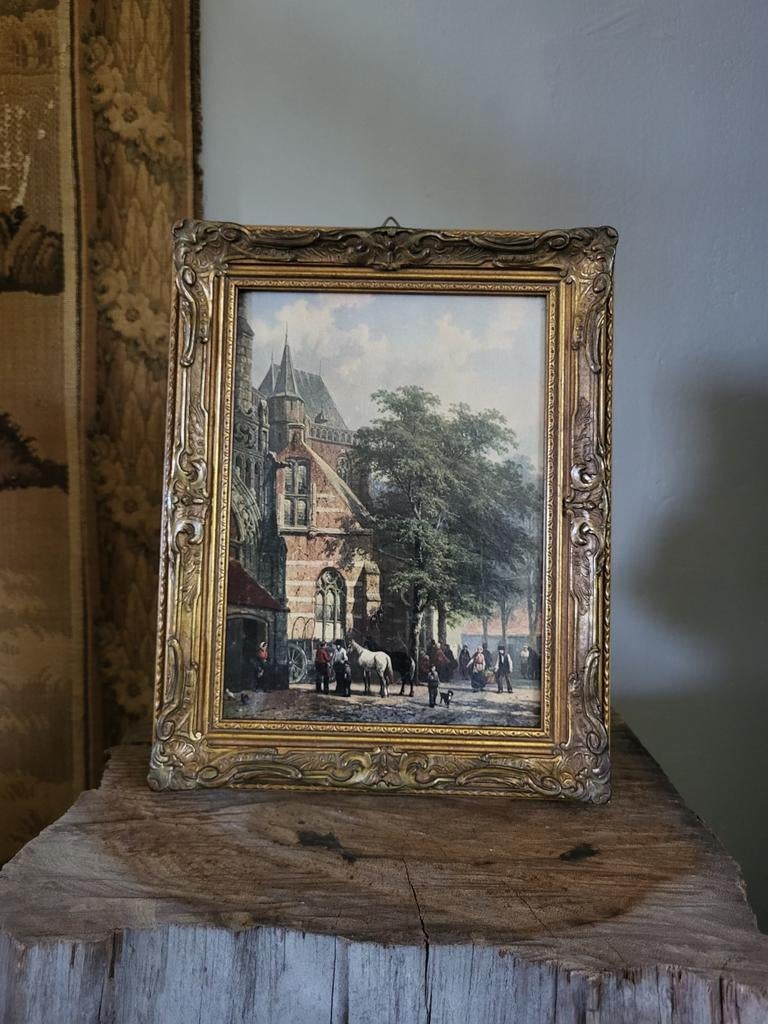Kunstprint ~ Cornelis Springer, Antiek en Kunst, Ophalen of Verzenden