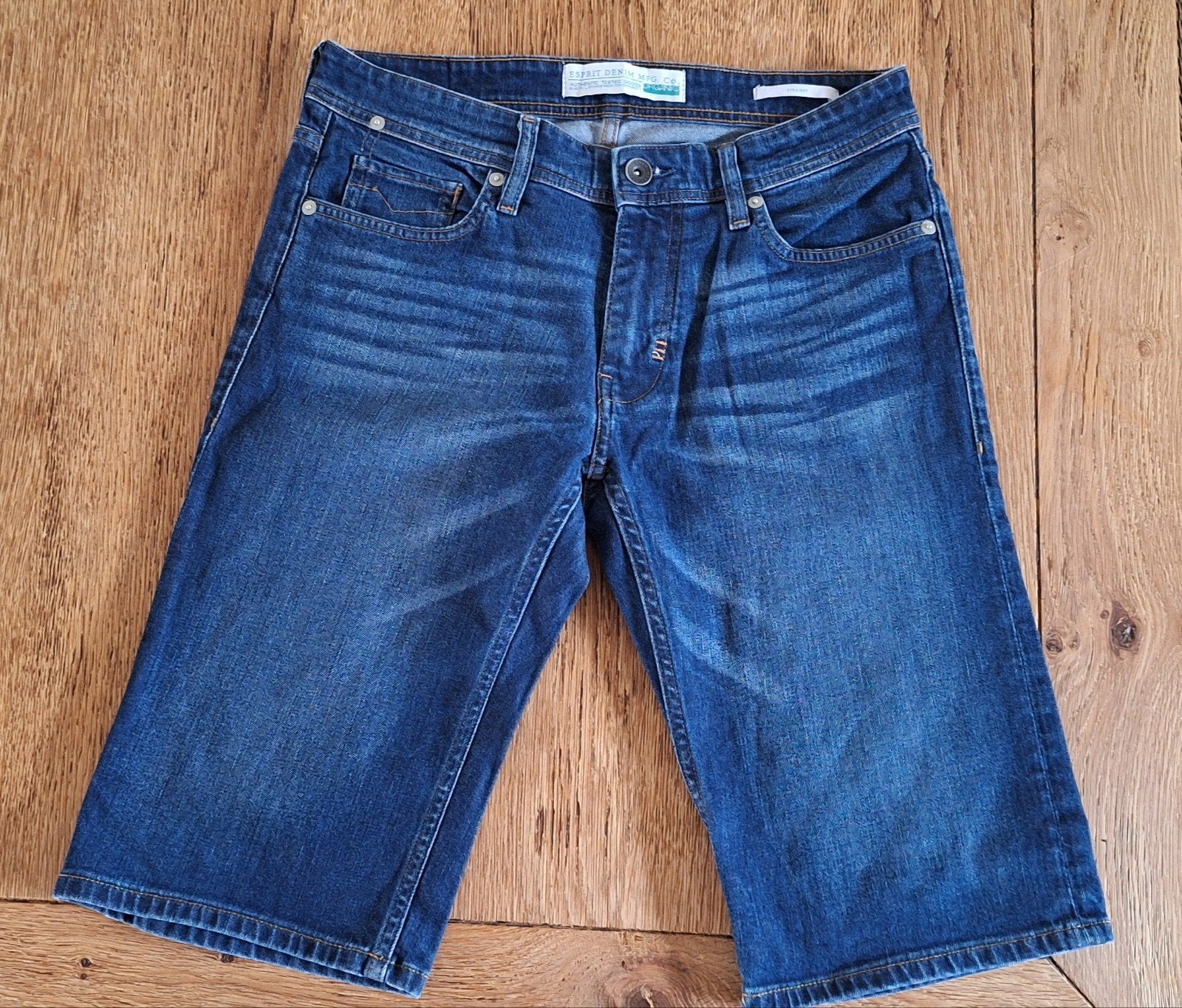 Esprit Heren Jeans Bermuda Maat 30 Blauw, Blauw, W32 (confectie 46) of kleiner, Ophalen of Verzenden, Zo goed als nieuw