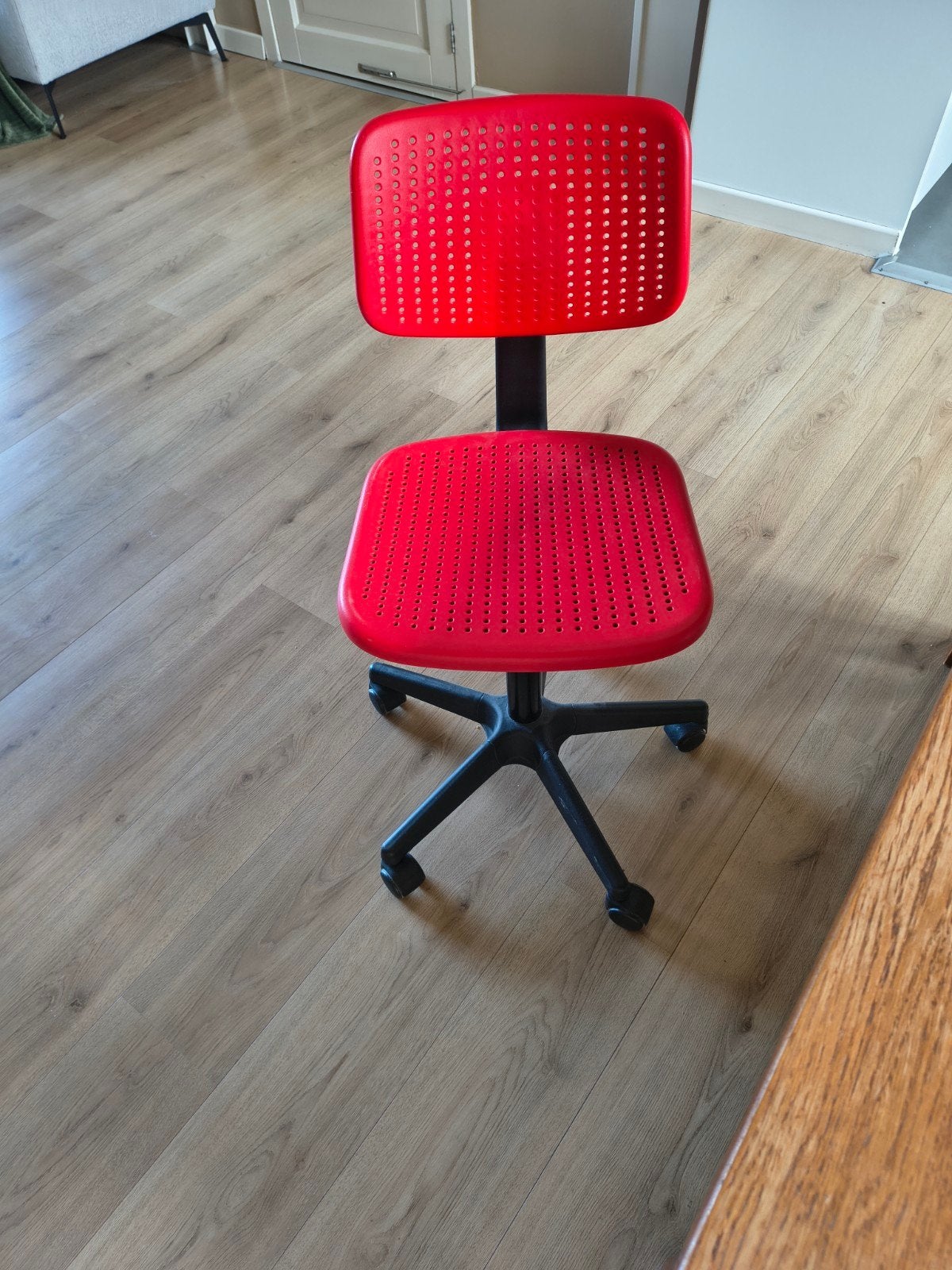 burostoel, Ophalen, Zo goed als nieuw, Rood, Bureaustoel