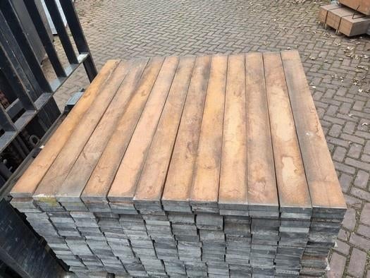 Planken / latten - hardhout 25x80 mm € 1,75 p/s incl. btw, Ophalen, Planken, Nieuw, Hardhout