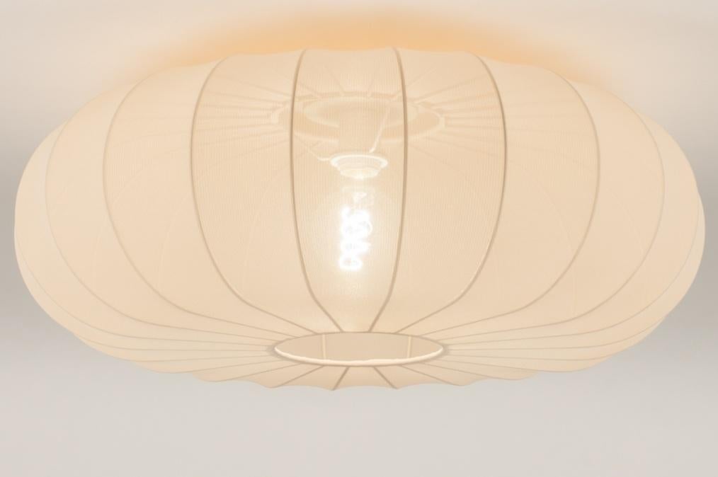 plafondlamp japandi 70cm beige woonkamer bed tafel lamp, Ophalen of Verzenden, Nieuw