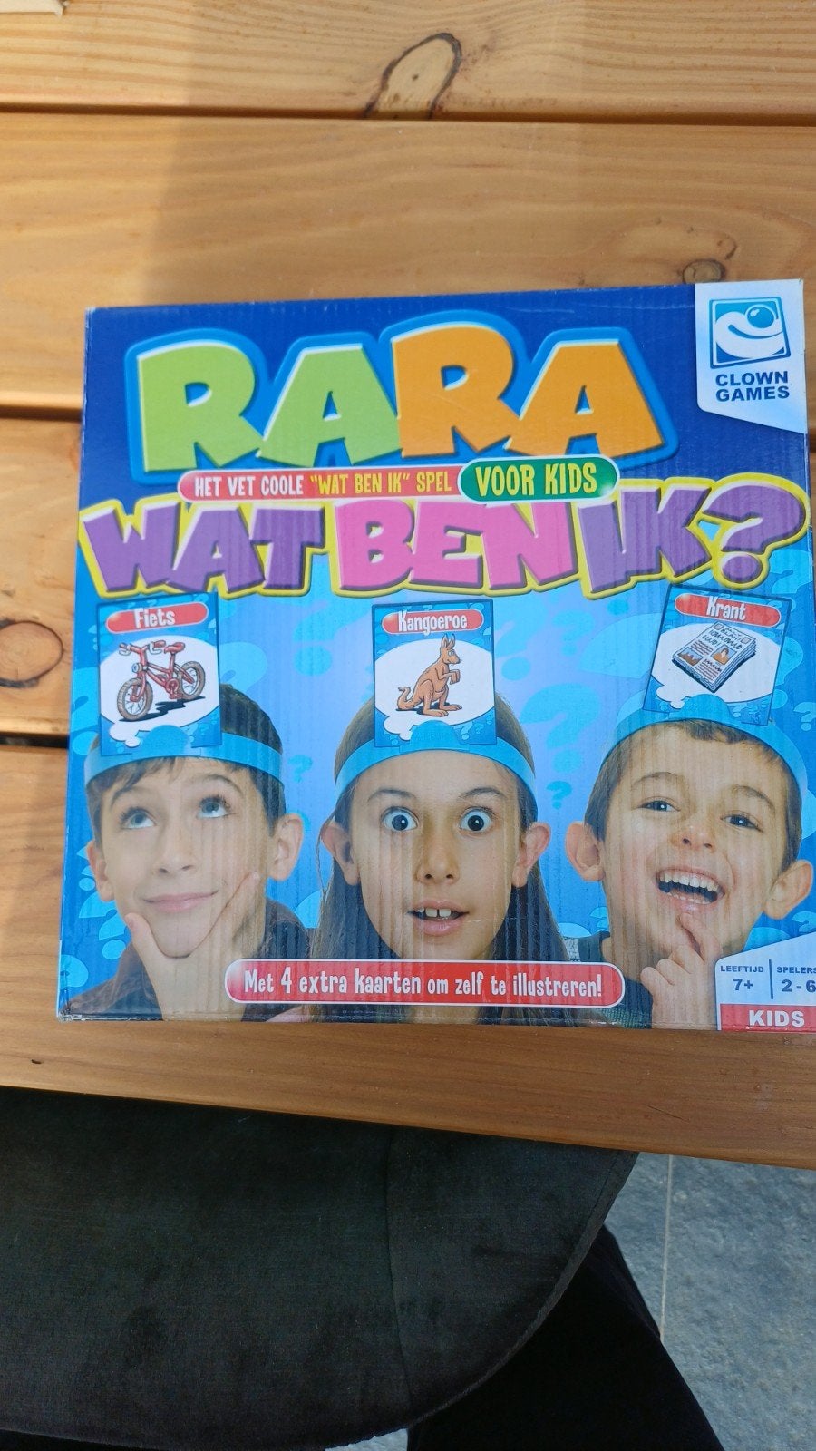 Rara Wat Ben Ik? - Het coole 'Wat Ben Ik' spel voor kids, Drie of vier spelers, Ophalen of Verzenden, Zo goed als nieuw, Clown Games