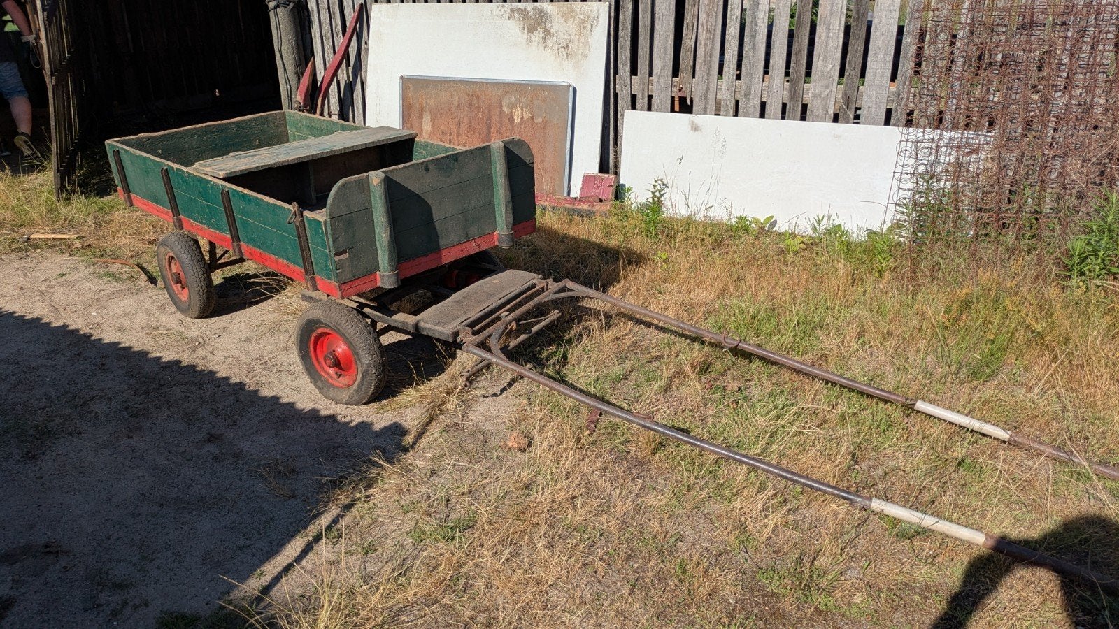 Pony karretje paarden kar platte wagen, Doe-het-zelf en Verbouw, Transportwagens, 100 liter of meer, Ophalen, Transportkar