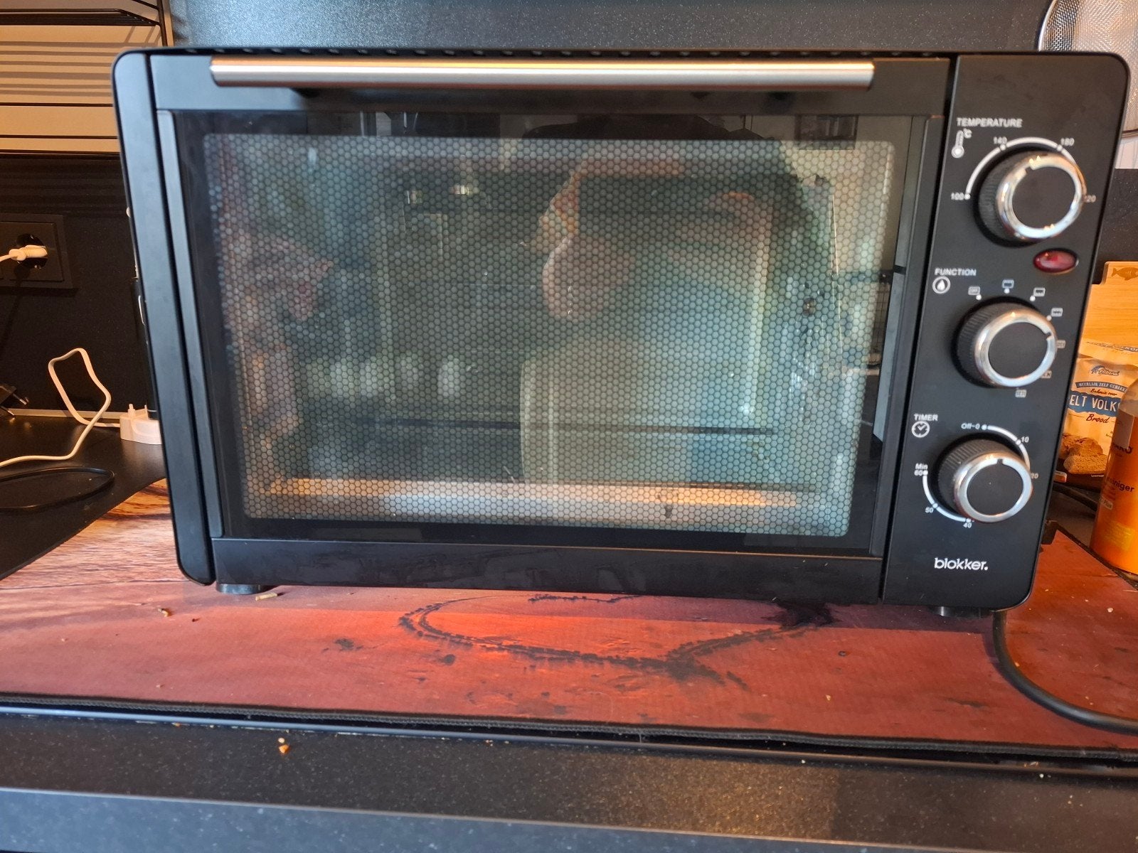 Blokker Mini-oven met grill en draaispit, zo goed als nieuw, Ophalen, Minder dan 45 cm, Oven met grill, Blokker