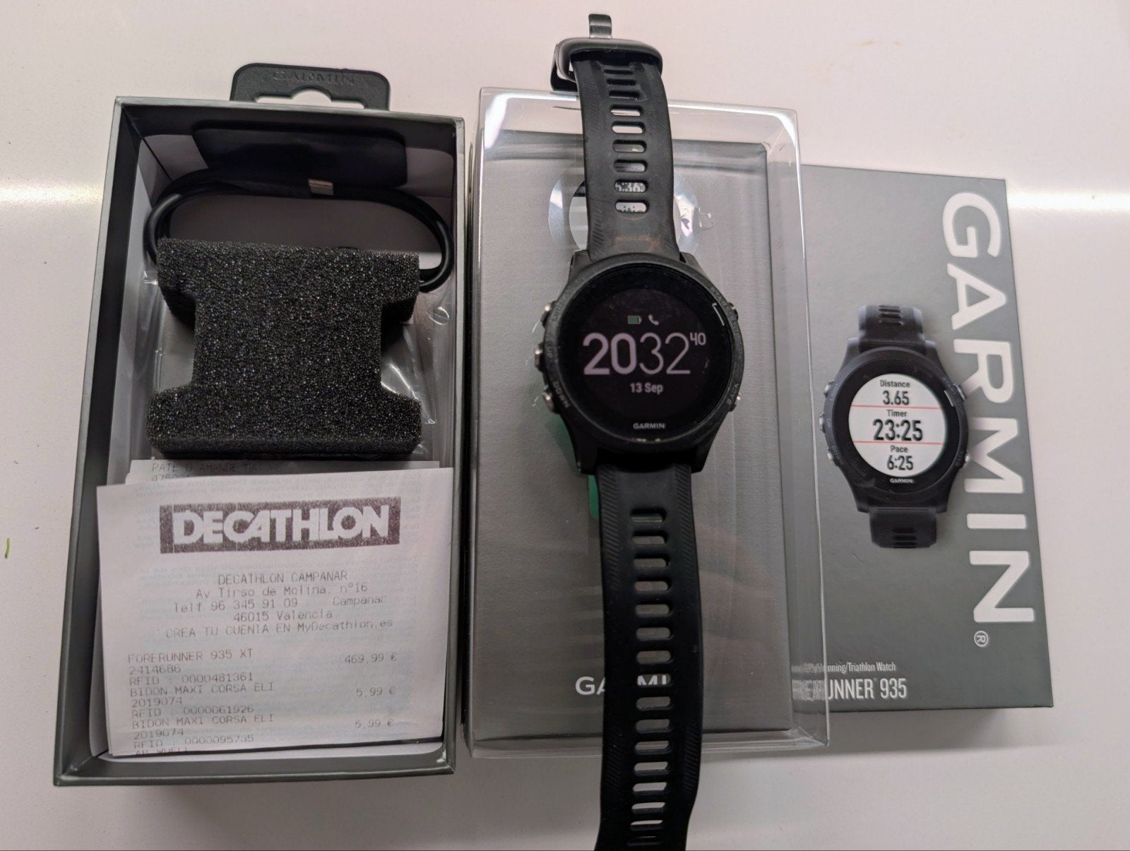 Garmin Forerunner 935 - Zeer goed in originele verpakking, Gebruikt, Zwart, Garmin, Ophalen of Verzenden