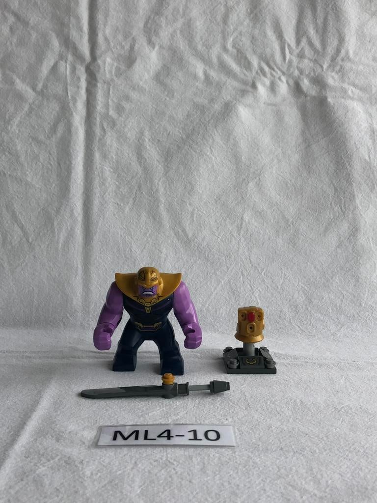 Lego Marcel minifiguur sh504 - Thanos met handschoen ML4-10, Lego, Lego, Marvel, Lego
