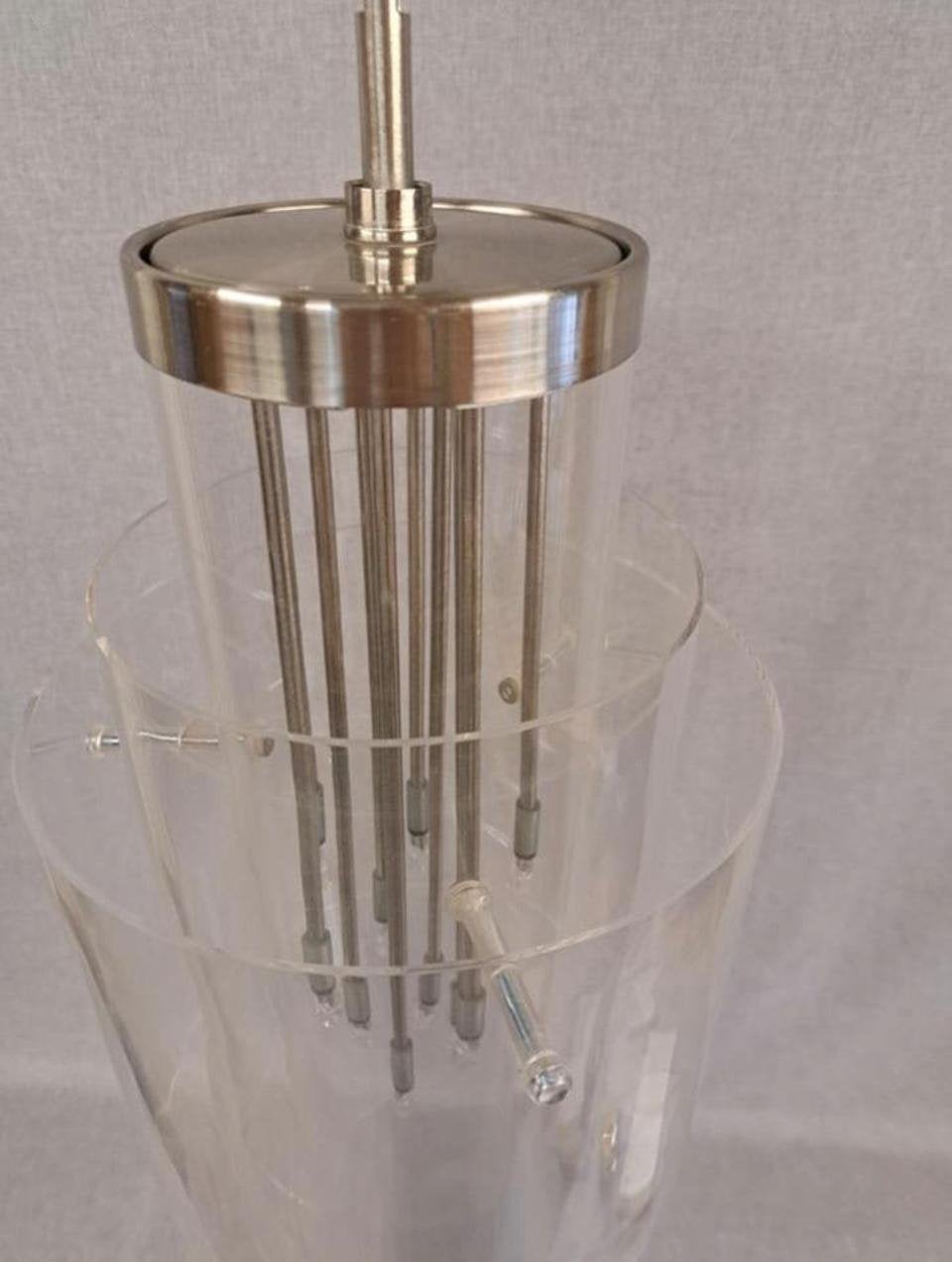 Ikea hanglamp halogeen plexiglas 2 stuks, Ophalen of Verzenden, Zo goed als nieuw