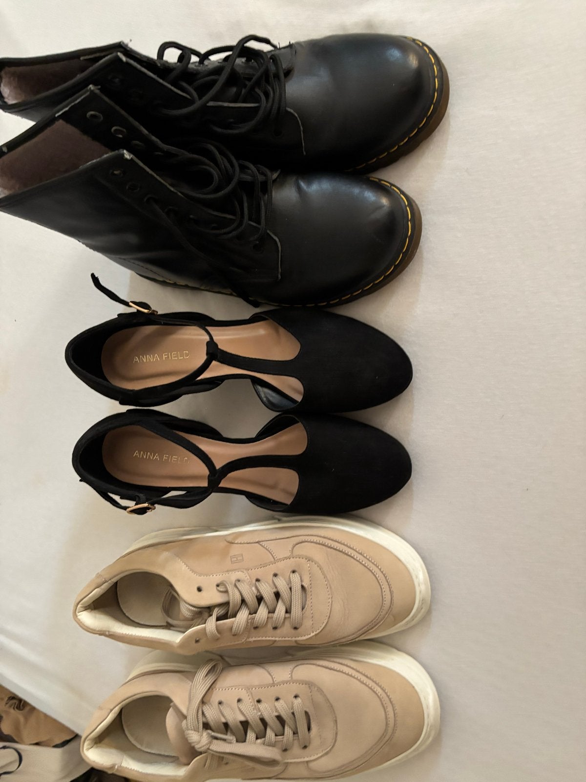 Diverse schoenenpakket: Laarzen, Ballerina's & Sneakers, Ophalen, Gedragen, Zwart, Hoge laarzen