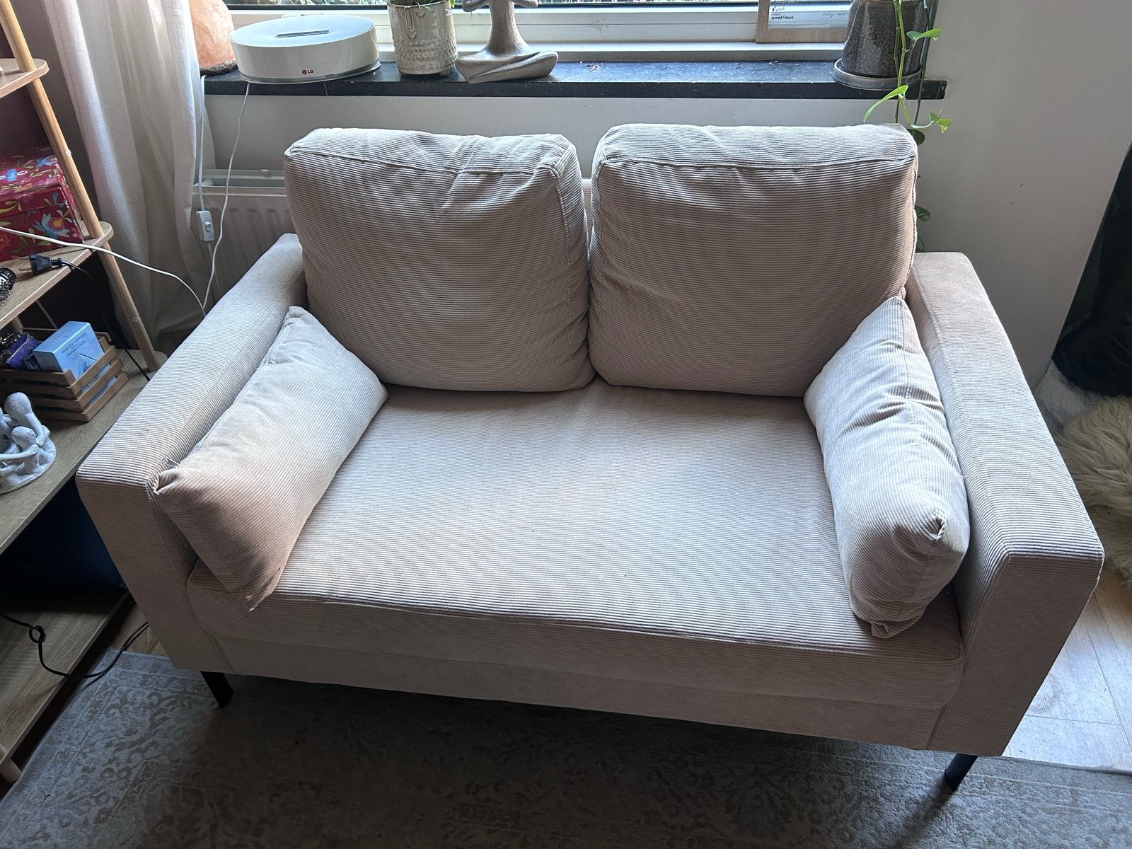 Klein bankje- Zo goed als nieuw, Huis en Inrichting, Ophalen, Minder dan 75 cm, Tweepersoons, Zo goed als nieuw