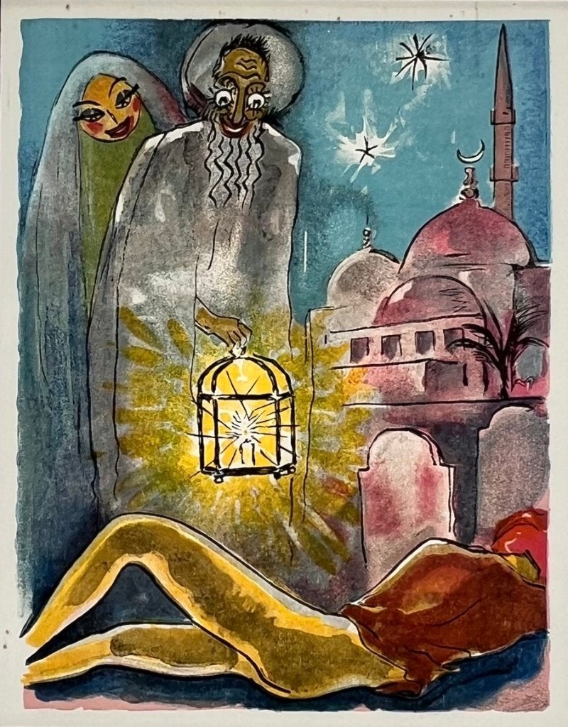542. Houtsnede, van Dongen – Le cimetiere de Bassra, 1955, Antiek en Kunst, Kunst | Litho's en Zeefdrukken, Ophalen, Portret en Figuren
