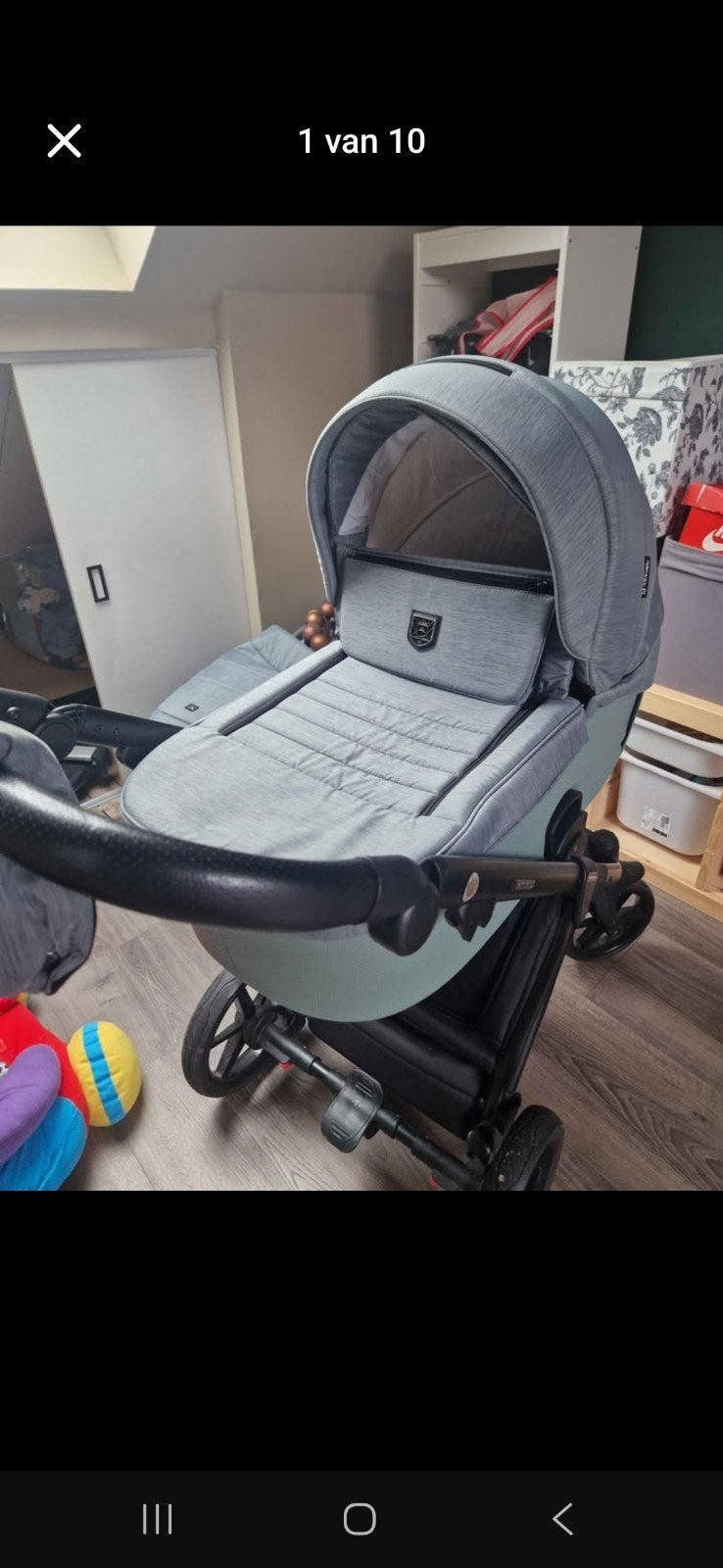 Adamex 3-in-1 Kinderwagen met accessoires, Zo goed als nieuw, Met autostoeltje, Ophalen, Kinderwagen