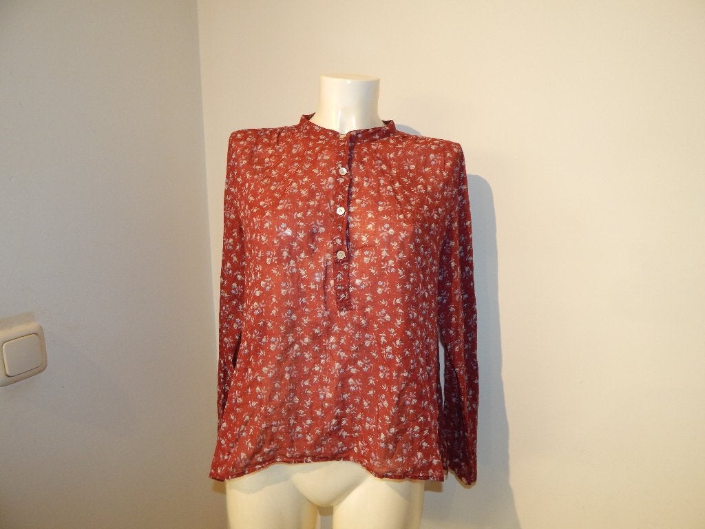 Isabel Marant etoile rode blouse schattige bloemen print 40, Verzenden, Gedragen, Rood, Maat 38/40 (M)