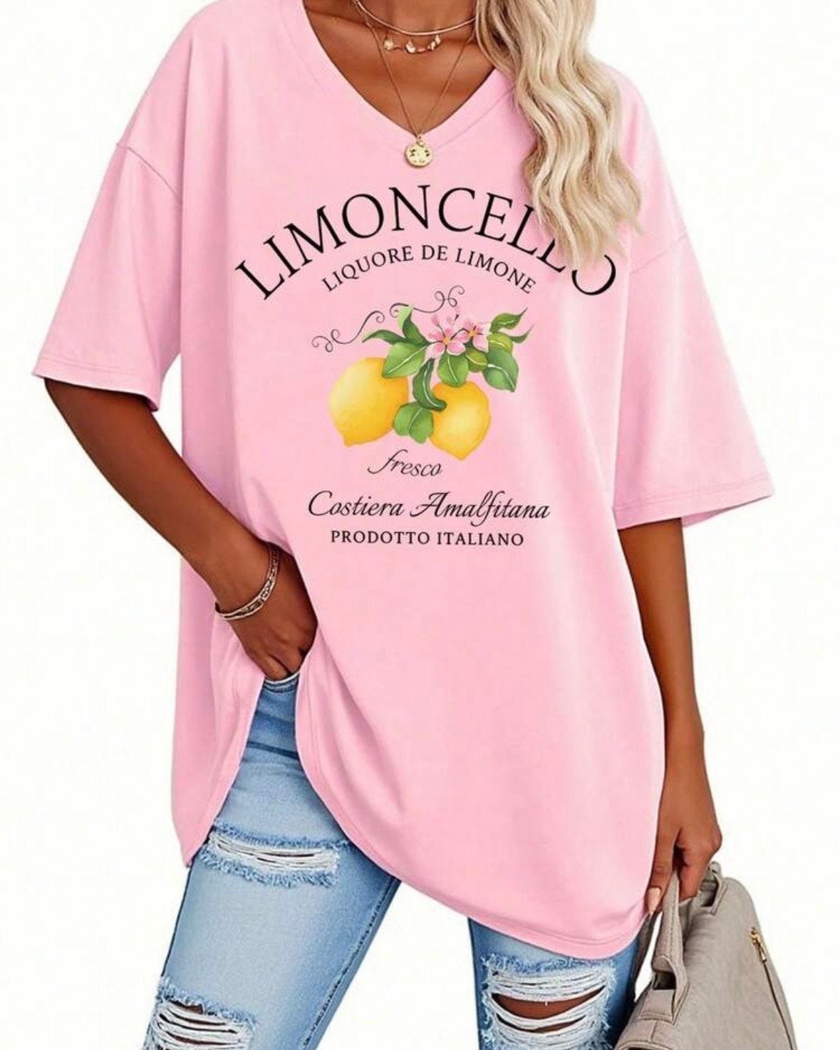 Roze Limoncello T-shirt met korte mouwen (44-52), Verzenden, Nieuw, Roze, Shirt of Top
