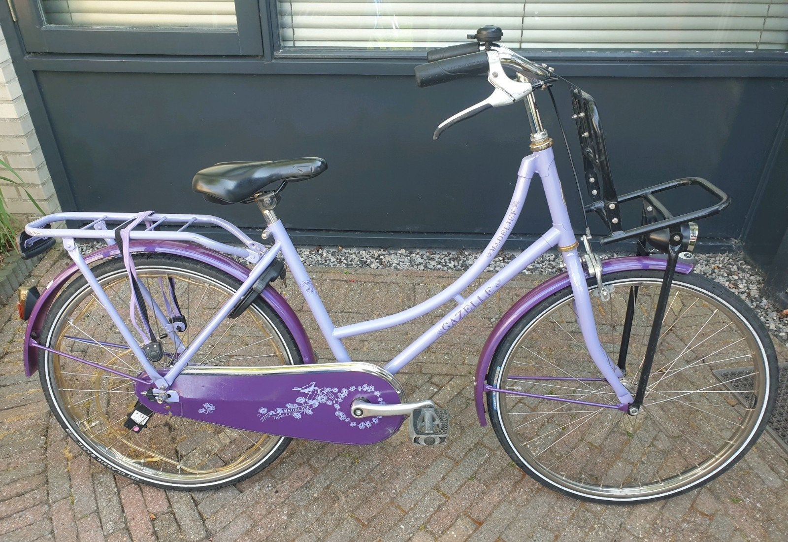 Gazelle Meidenfiets Madelief 24 inch _ Paars, Ophalen, Terugtraprem, Handrem, Gazelle