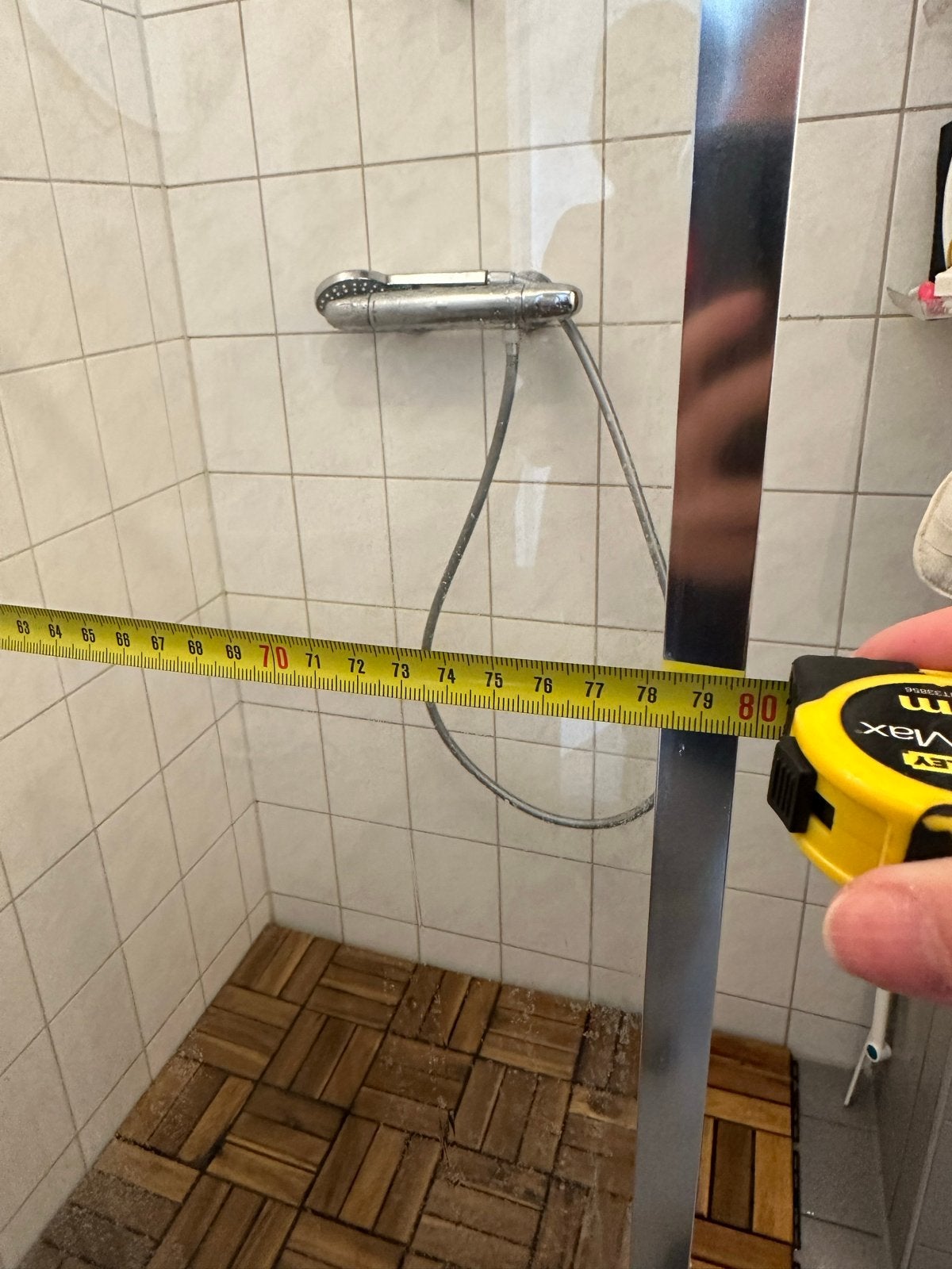 Moderne douche cabine - 80 cm breed, Ophalen of Verzenden, Gebruikt, Met douche