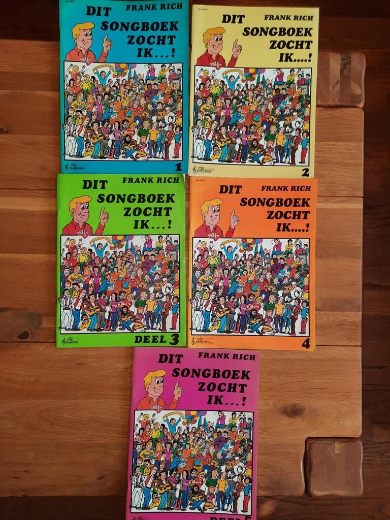 Gitaar, keyboard, Rich Frank-dat songboek zocht ik 1,2,3,4,5, Ophalen of Verzenden, Artiest of Componist, Populair, Gitaar