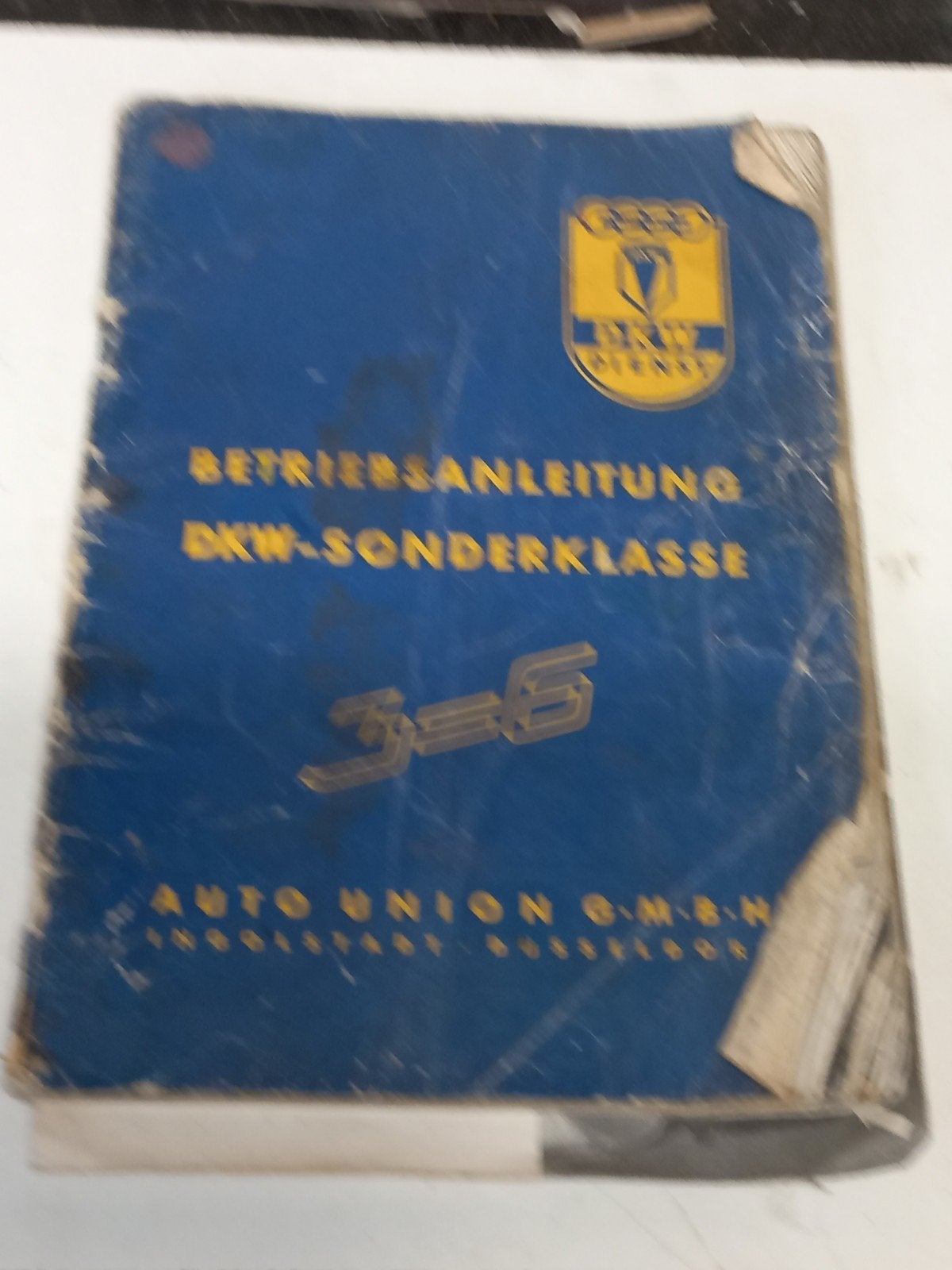 DKW Sonderklasse Dreizylinder Bedienungsanleitung (1954), Ophalen of Verzenden