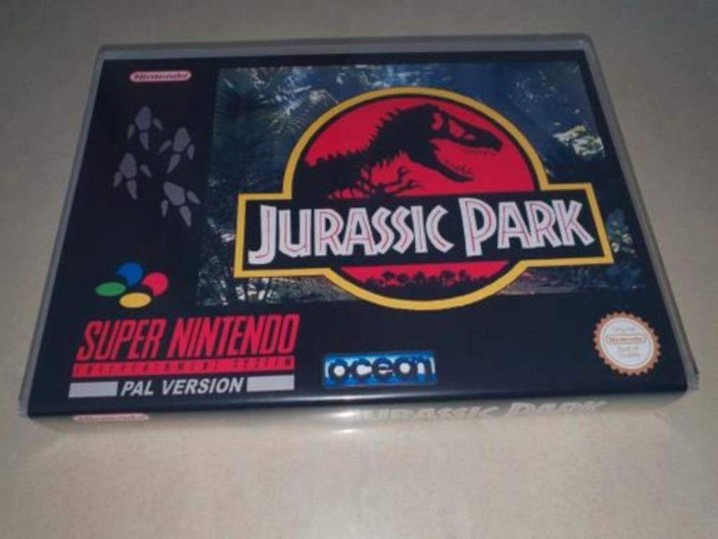Jurassic Park SNES Game Case, Avontuur en Actie, Verzenden, 1 speler, Zo goed als nieuw