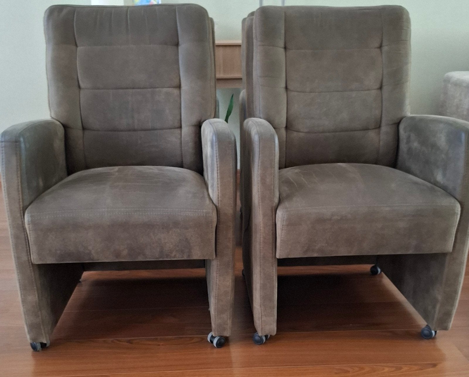Mooie groene eetkamerstoelen (4st), Ophalen, Gebruikt, Overige kleuren