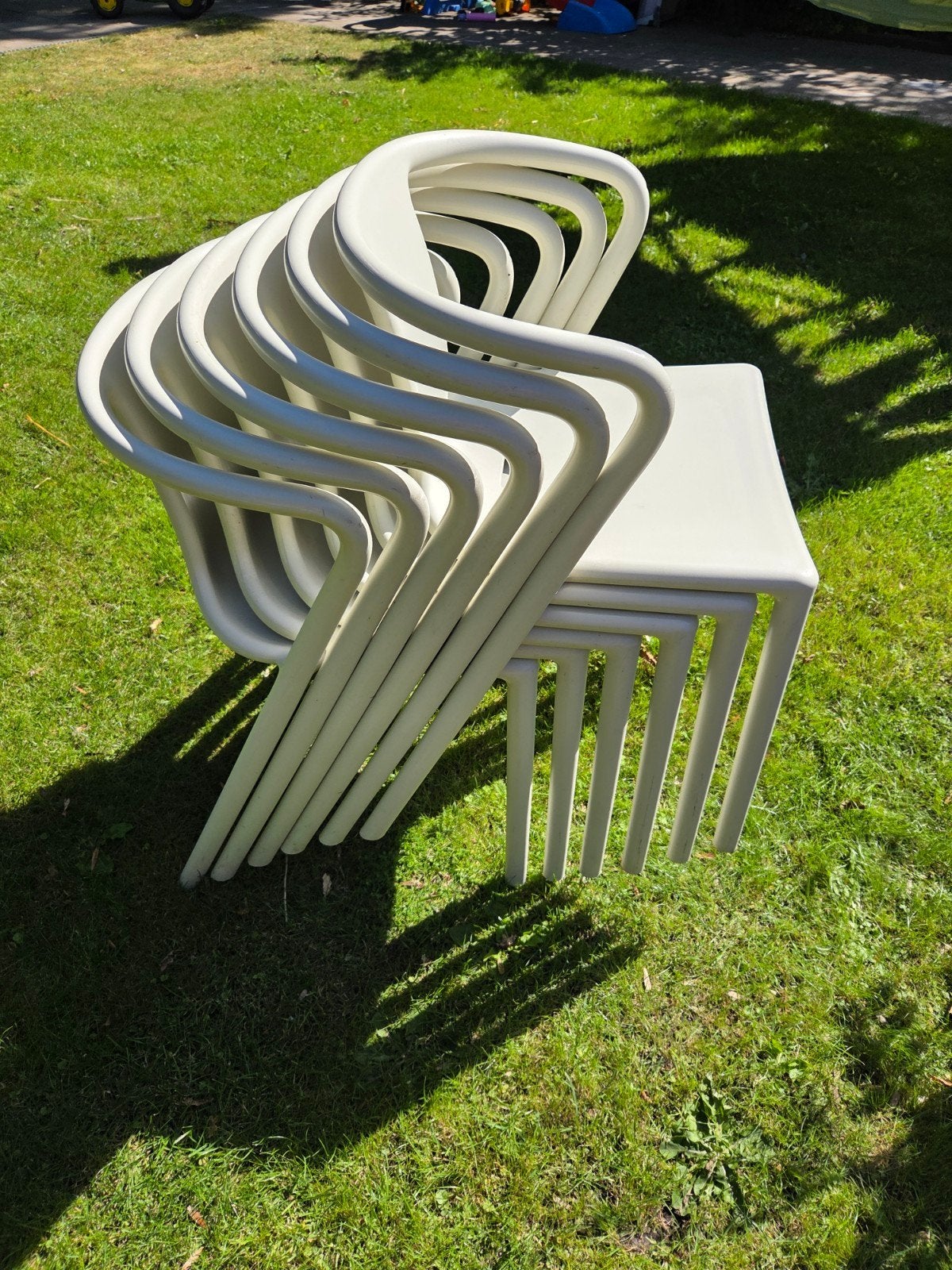 Magis air-armchair stoelen, Ophalen, Gebruikt, Kunststof, Stapelbaar