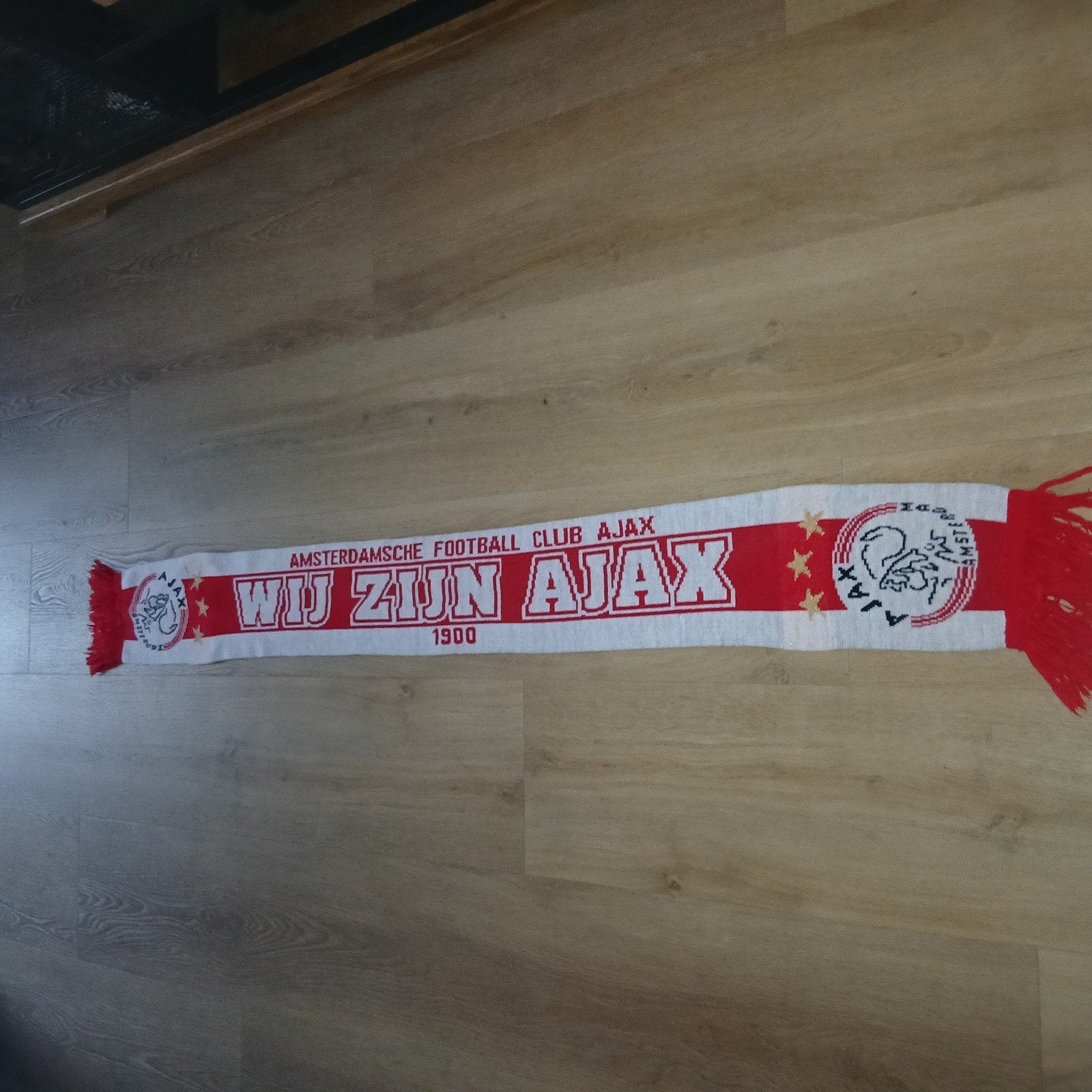 AJAX sjaal, Verzamelen, Sportartikelen en Voetbal, Ophalen of Verzenden, Zo goed als nieuw, Ajax, Vaantje of Sjaal
