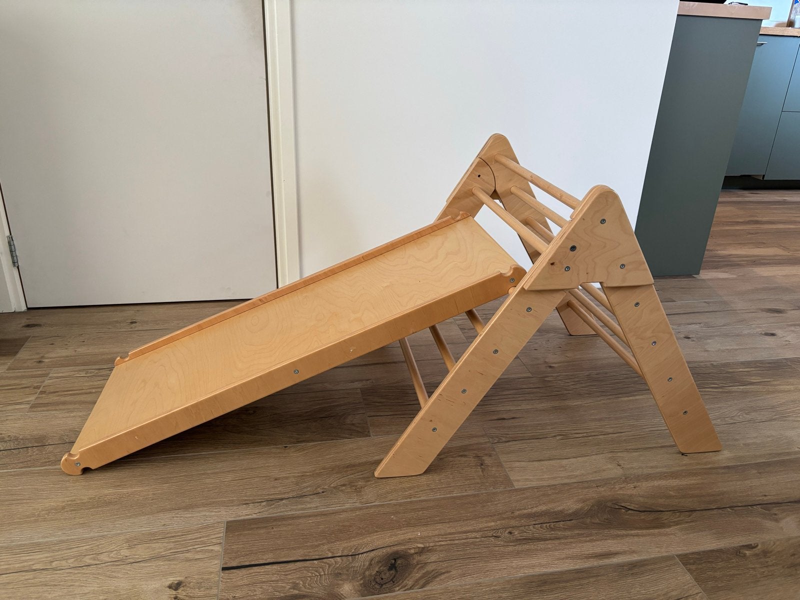 Opvouwbaar Klimrek met Glijbaan, Kinderen en Baby's, Speelgoed | Houten speelgoed, Ophalen, Zo goed als nieuw