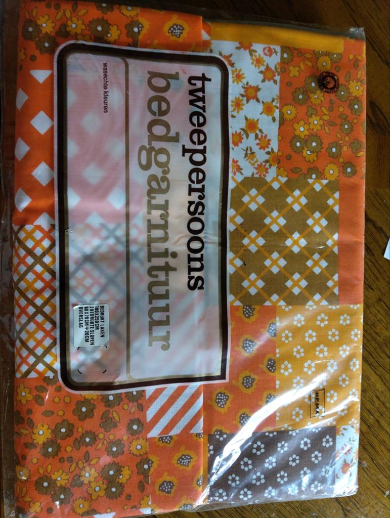 Retro bedtextiel nieuw, Ophalen of Verzenden, Eenpersoons, Wit, Kussen