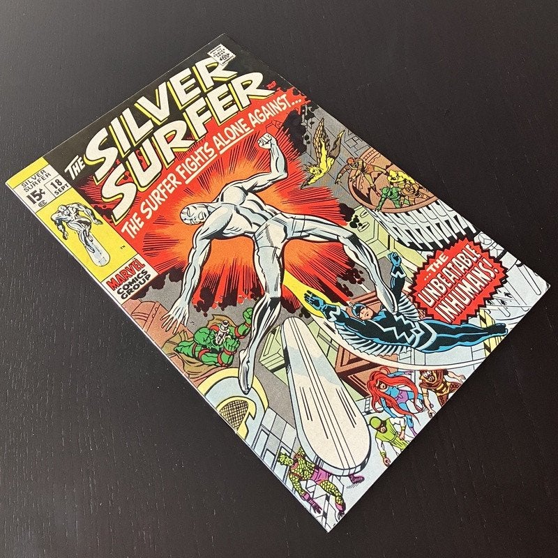 Silver Surfer Vol.1 #18 (1970) VF (8.0), Eén comic, Amerika, Marvel Comics, Ophalen of Verzenden