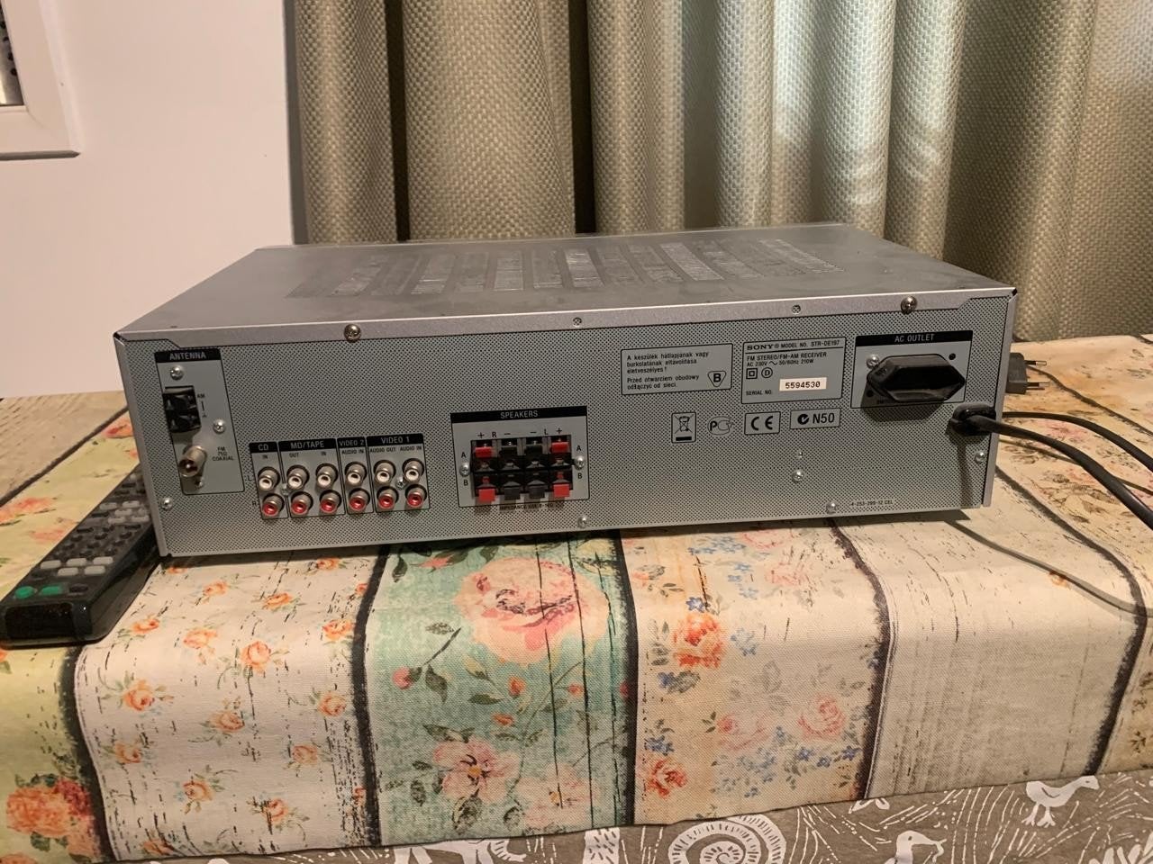 Sony Versterker met afstandsbediening, Ophalen, Gebruikt, 60 tot 120 watt, Sony