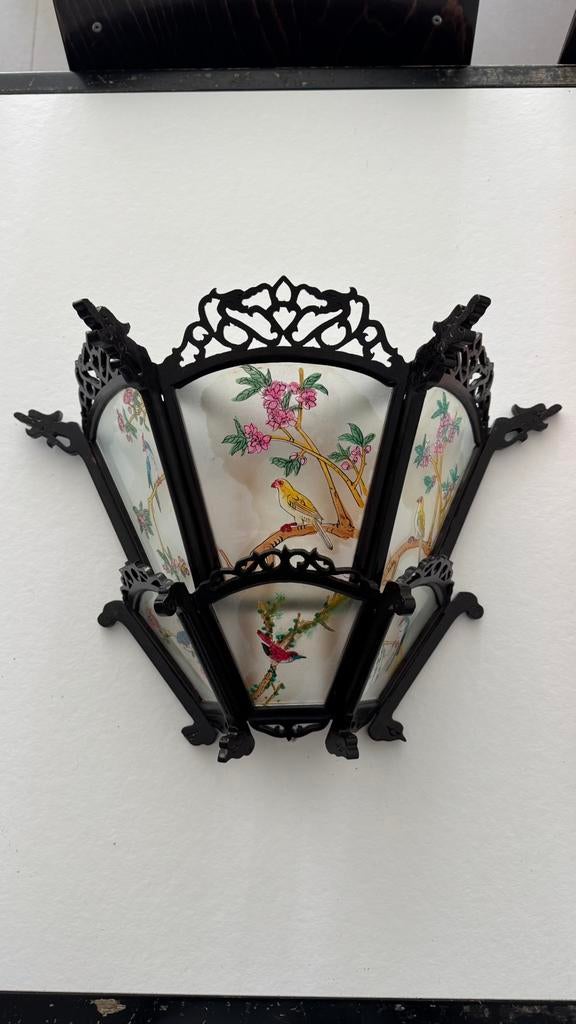 2 Chinese paleislantaarns voor aan de wand, Antiek en Kunst, Ophalen