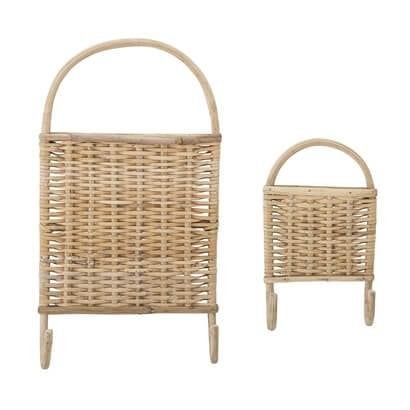 Rieten Kapstok Kapstokhaak (set van 2) Bloomingville, Wandkapstok, Lene Haus Vej 1-5 DK-7430 Ikast, Ophalen of Verzenden, Info@bloomingville.com