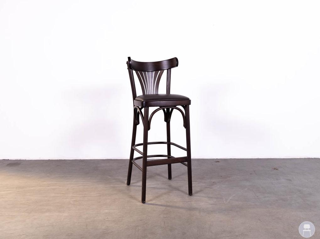 Barkruk Waaier Herman bruin (17 stuks), Met voetsteun, 60 tot 90 cm, Ophalen of Verzenden, Leer
