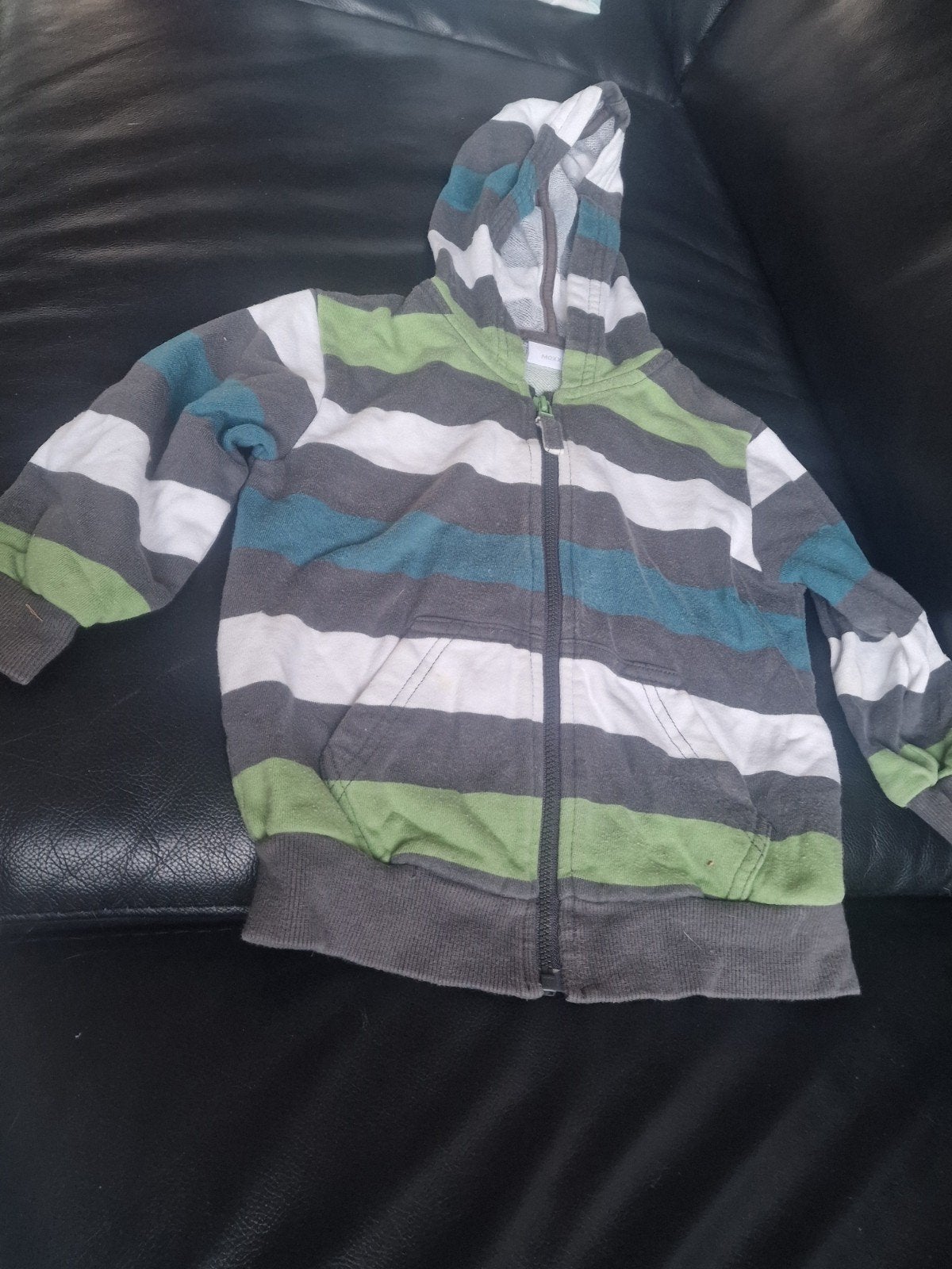 Mexx gestreept vest met capuchon voor jongens, Kinderen en Baby's, Babykleding | Maat 86, Ophalen of Verzenden, Gebruikt, Mexx