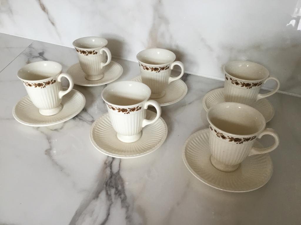 Wedgwood 6 kop en schotel Radcliffe nr 921, Ophalen of Verzenden