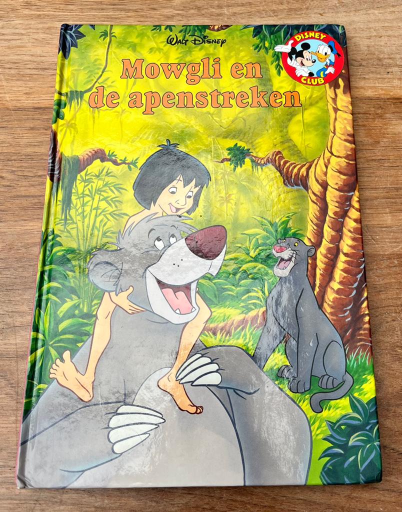 Disney | Mowgli en de apenstreken | Hardcover | Disney Club, Boeken, Ophalen of Verzenden, Gelezen, Sprookjes