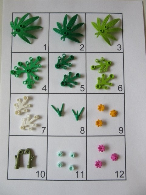 L388 LEGO PLANT BLOEM BLADEREN PLANTS STENGEL GRAS, Dalwagen 45b, 6669 CB Dodewaard, Lego, Nieuw, Ophalen of Verzenden