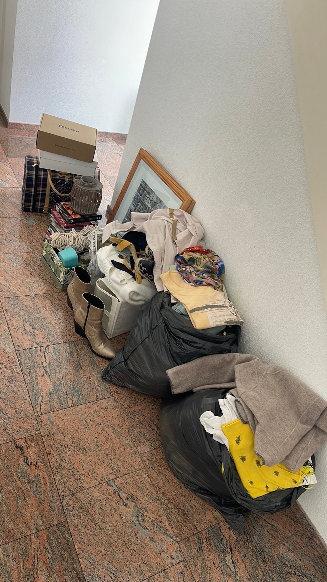 Diverse Kleding, Schoenen, Schilderij & Decoratie Bundel, Ophalen, Gebruikt, Meerkleurig, Textiel