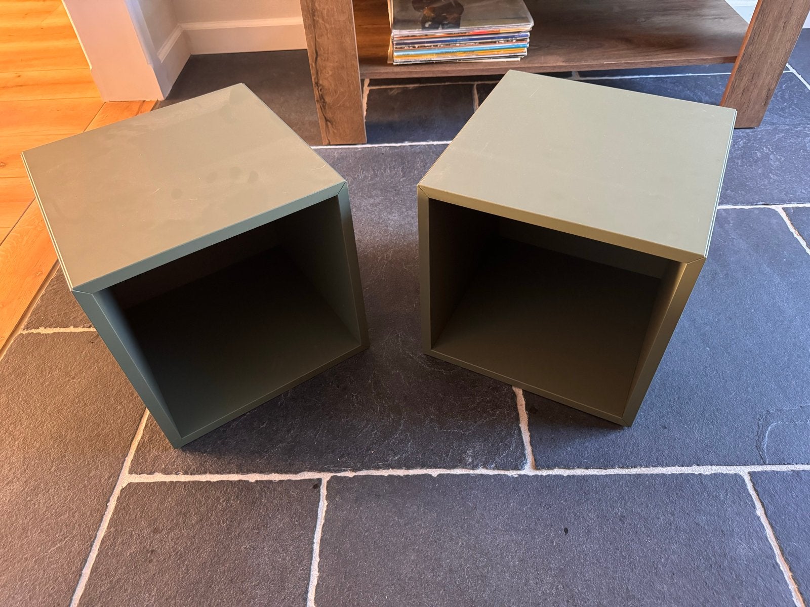 2x IKEA Eket kast groen - Zo goed als nieuw, Huis en Inrichting, Ophalen, Minder dan 50 cm, Zo goed als nieuw, Minder dan 100 cm