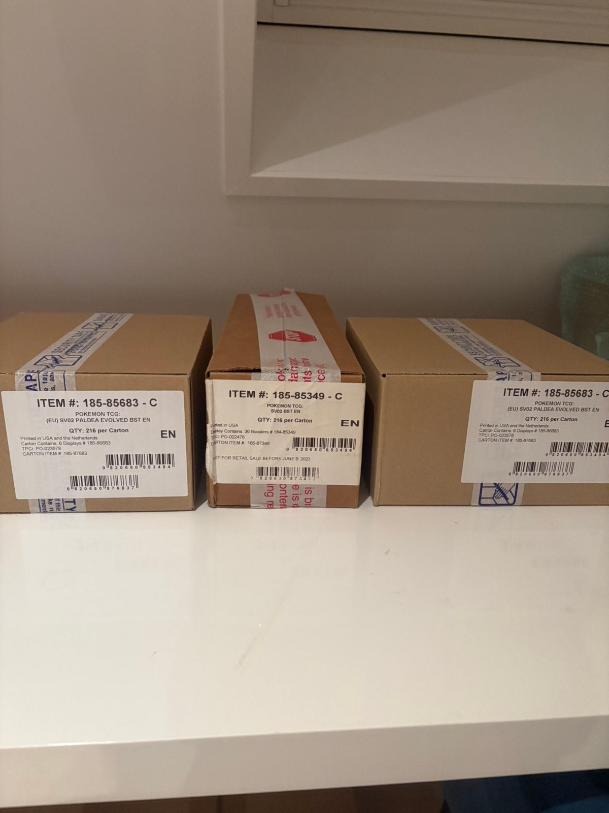 Paldea evolved boosterbox cases, Ophalen of Verzenden, Zo goed als nieuw