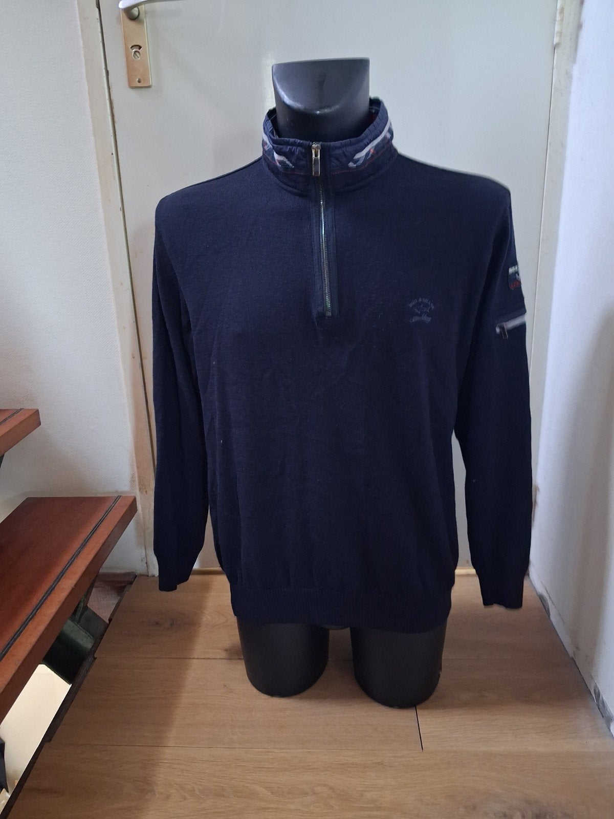Paul & Shark Trui - Blauw Wol - Maat XL, Kleding | Heren, Blauw, Maat 56/58 (XL), Ophalen of Verzenden, Zo goed als nieuw