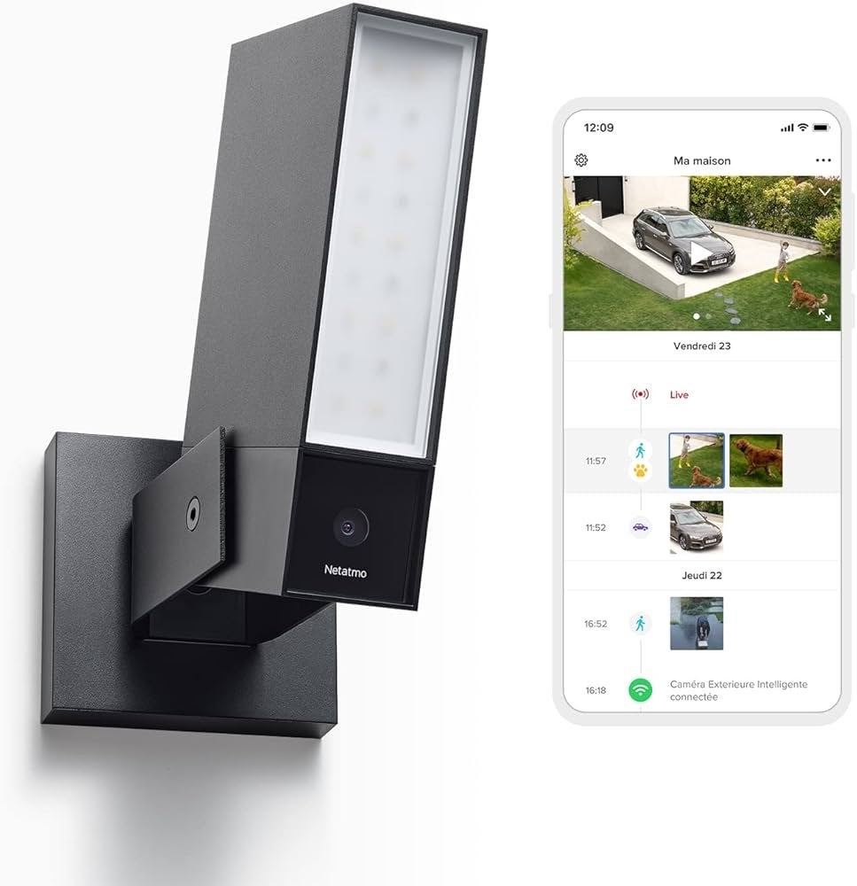Netatmo Camera Pakket Slimme Buiten en Binnencamera+ deurbel, Ophalen of Verzenden, Gebruikt, Buitencamera