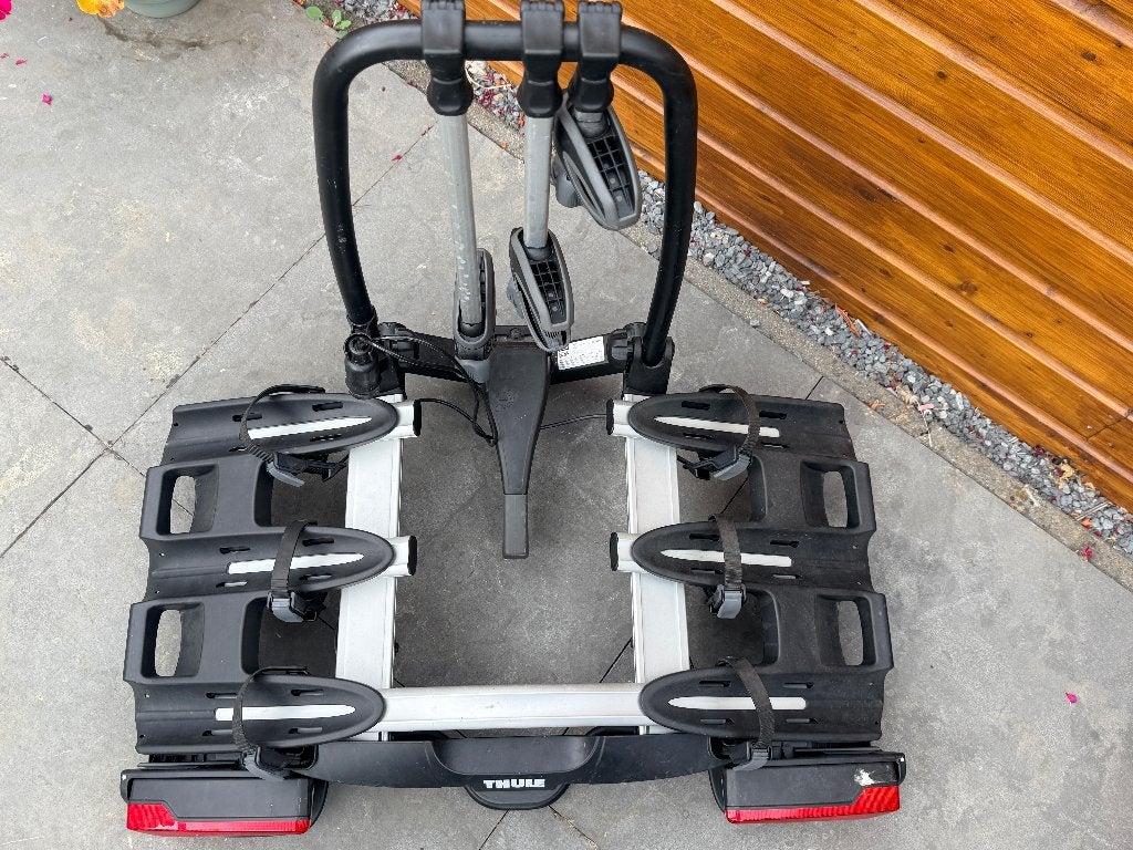 Thule Velocompact 926 + oprijgoot, Ophalen, 3 fietsen of meer, Gebruikt, Brede banden