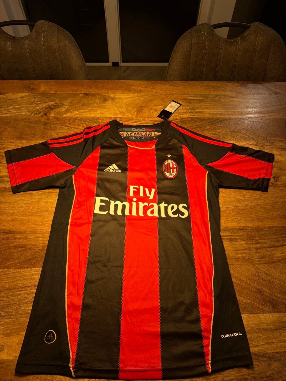 Ac milan retroshirt (bedrukt), Maat M, Ophalen of Verzenden, Nieuw, Shirt