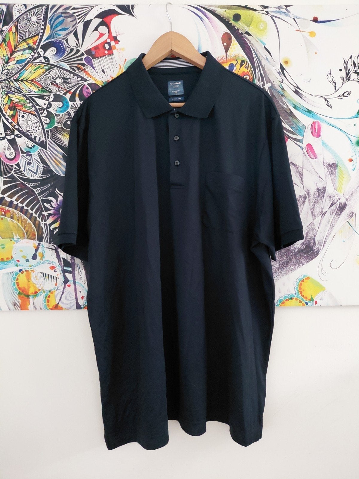 Nette Olymp Casual Modern Fit Polo Shirt Maat 3XL, Blauw, Overige maten, Ophalen of Verzenden, Zo goed als nieuw