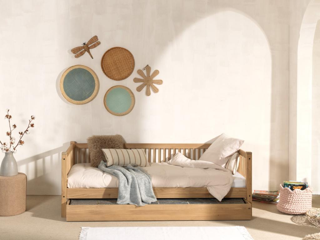 Forrest Oak kajuitbed - 90x200 - Massief eiken, Kinderen en Baby's, Kinderkamer | Bedden, Niet ingevuld, Niet ingevuld, Niet ingevuld