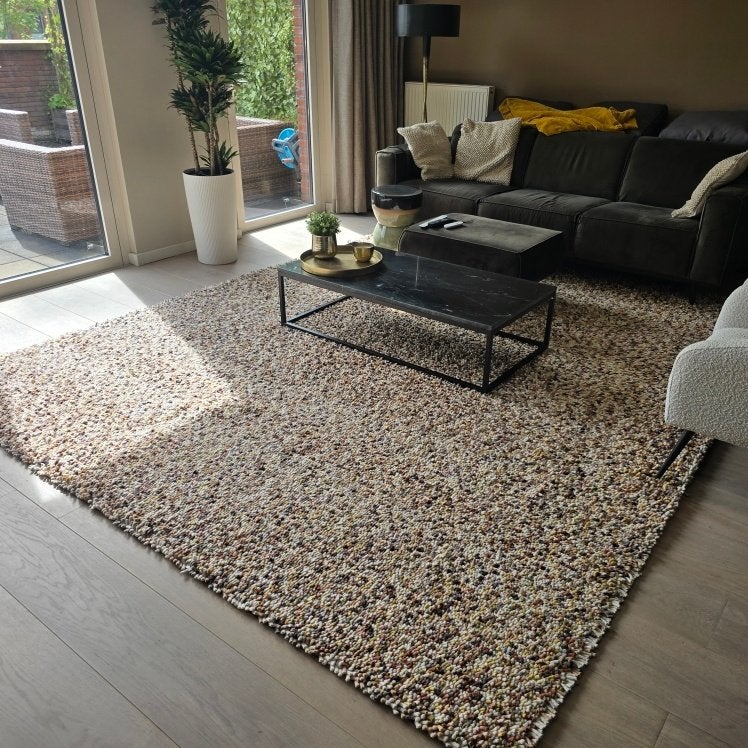Design hoogpolig vloerkleed Brink en Campman Dots 280x330, Huis en Inrichting, Stoffering | Tapijten en Kleden, Ophalen, Overige kleuren