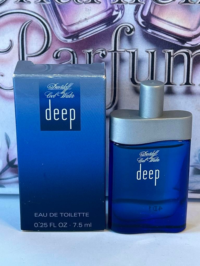 Davidoff - cool water deep miniature 7,5ml edt, Ophalen of Verzenden, Nieuw, Miniatuur, Gevuld