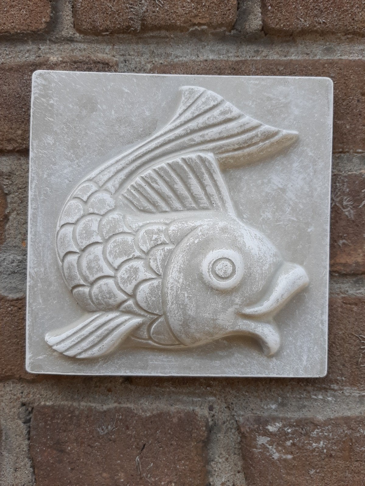 Vis wanddecoratie betonnen beeld tuinbeeld beton, Ophalen of Verzenden