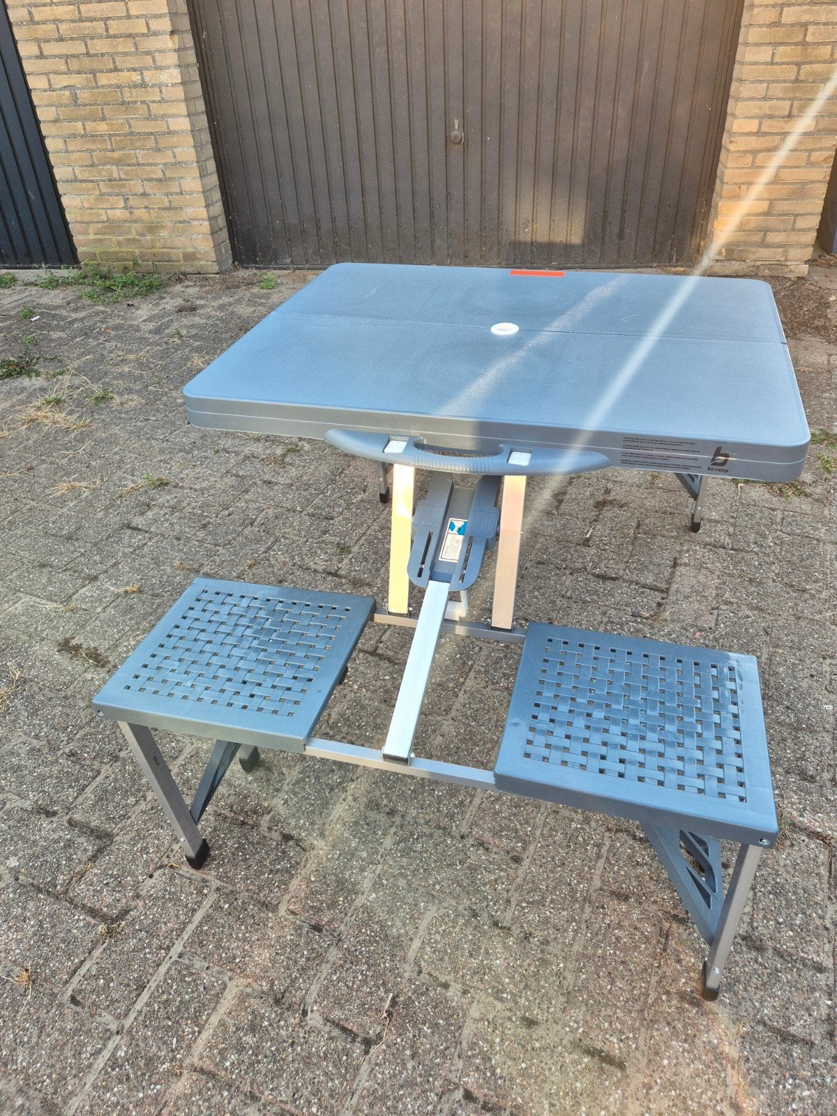 Bo-Camp Kinder Picknicktafel - Compact en Draagbaar, Ophalen of Verzenden, Gebruikt, Campingtafel